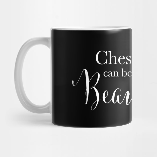 Chess Can Be Beautiful Quote, Queen Game Piece, Letter Print by cottoncanvas